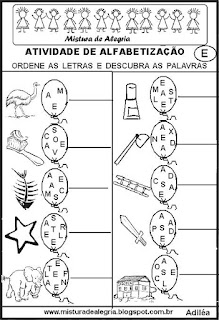 Atividades para alfabetização,formação de palavras