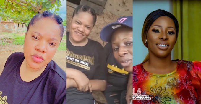 Reactions As Toyin Abraham Jokingly Chastises Her Colleague, Aisha Lawal To Stop Calling Her Husband Kolawole Ajeyemi By His Name (video)