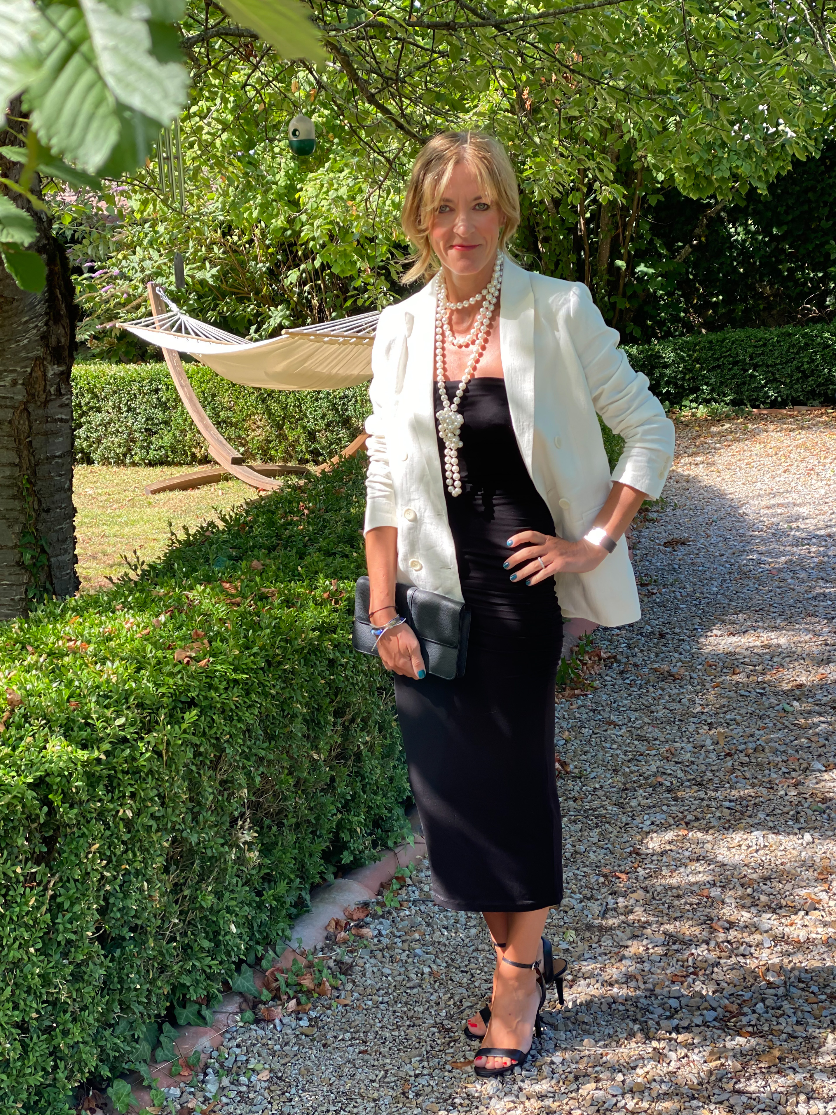 my midlife fashion, baukjen rayne dress, baukjen Whitley blazer