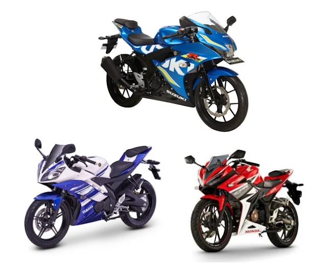 perbandingan gsxr150 vs cbr150rr vs r15