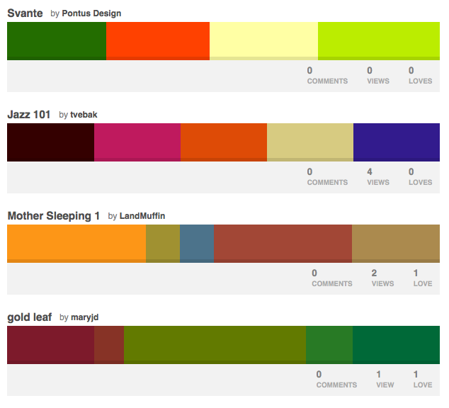 Una comunidad donde compartir y crear paletas de colores patrones de color