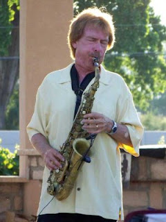 Bryan Savage playing saxophone at the Two Rivers Winery's Jazz among the Grapevines event