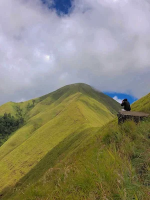 Hiking Anak Dara Hill Sembalun near Mount Rinjani