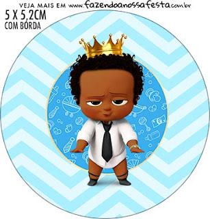 The Boss Baby Afro: Free Printable Cupcake Toppers.