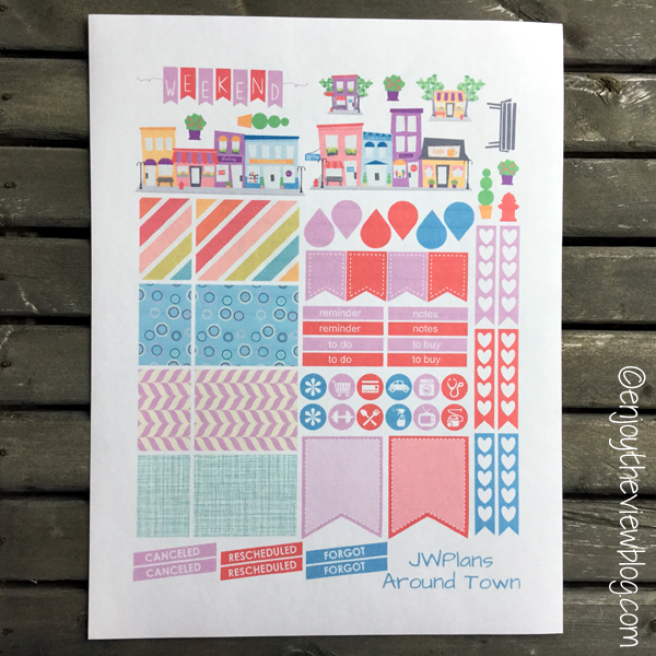 printable sticker for Erin Condren Life Planner