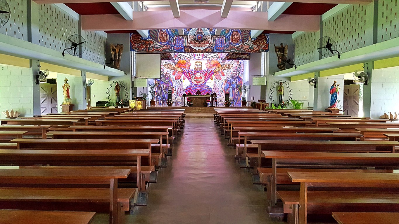 Internal view of The Angry Christ Chapel, St. Joseph the Worker Parish, Victorias Milling Company (VMC), Vicmico, Victorias City