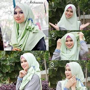 tutorial hijab segi empat yang praktis