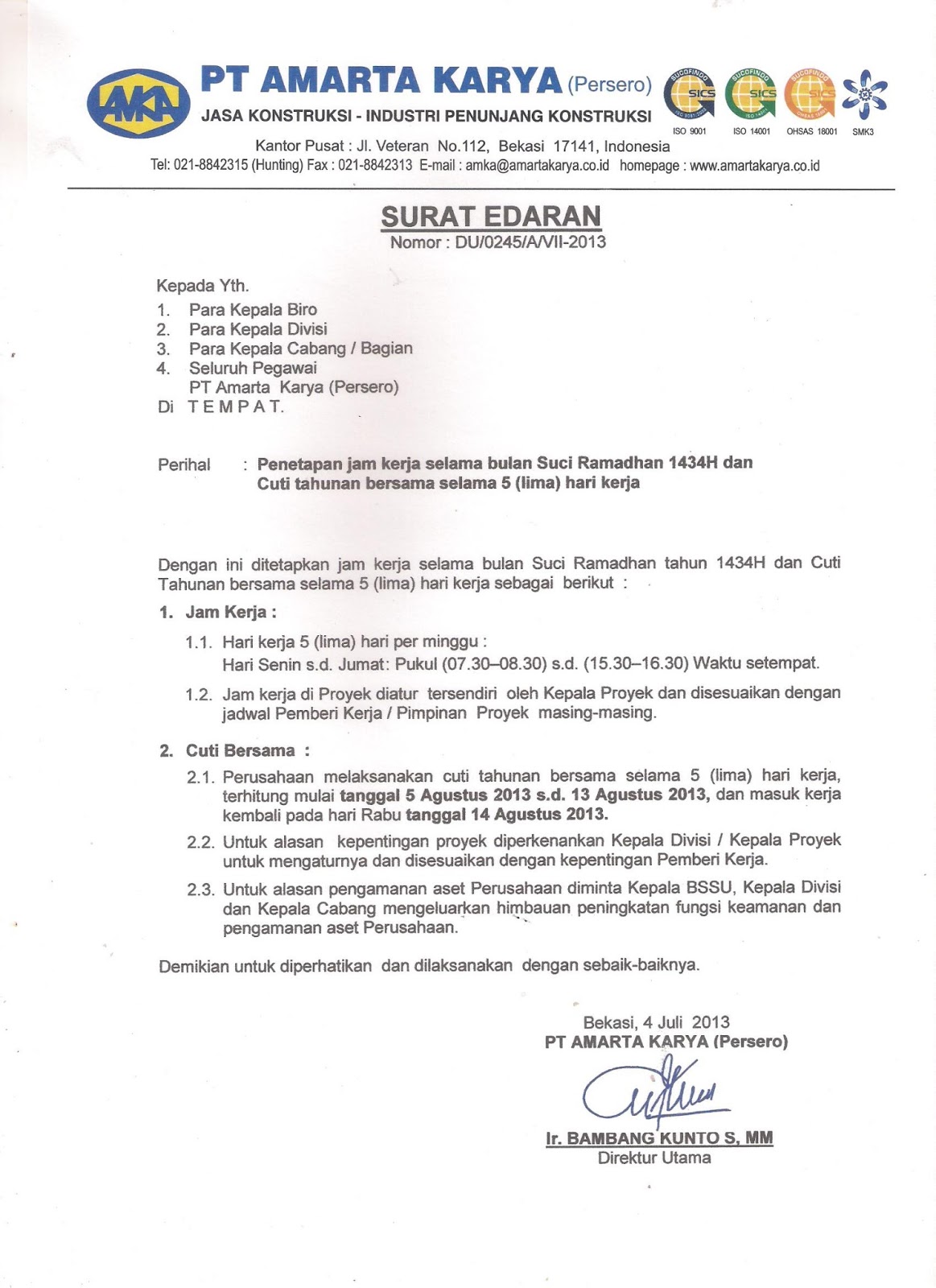 Contoh Surat Gl Pejabat Swasta