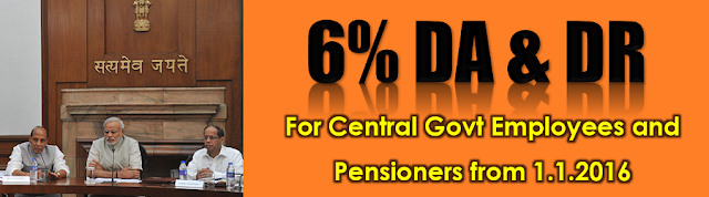Release of additional instalment of DA to Central Government employees and DR to Pensioners due from 1.1.2016 