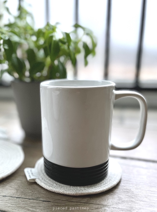 Rope Coaster with Mug at Pieced Pastimes