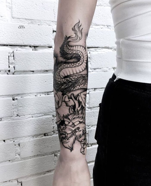 Tatuagens de dragão - 30 fotos e modelos femininos