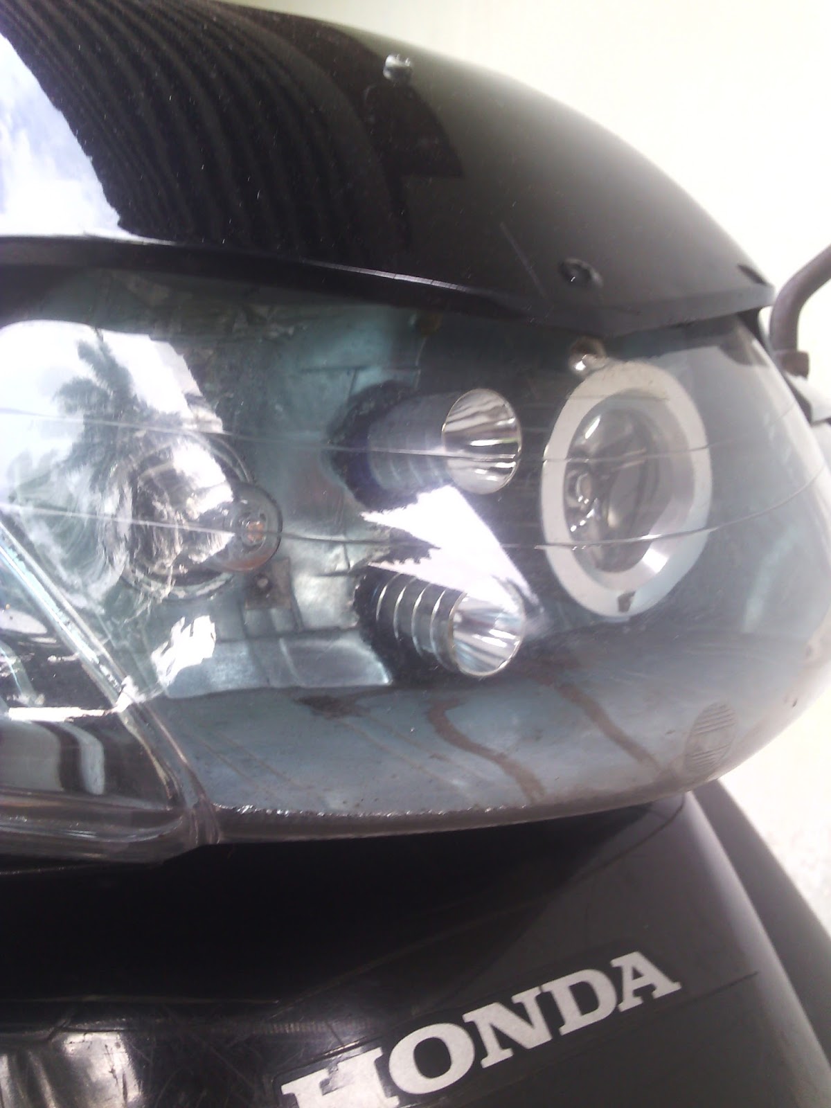 ZAPT777 Pasang Lampu Tembak LED Di Honda Supra Fit Old