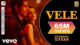 Vele Lyrics – Student Of The Year | Sidharth Malhotra & Varun Dhawan