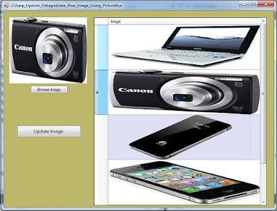 Update DataGridView Row Cell Image With PictureBox In C#