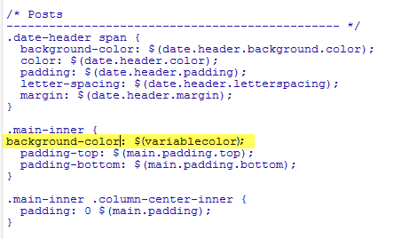 how to create custom variable definitions for Blogger variable type color, variable definitions