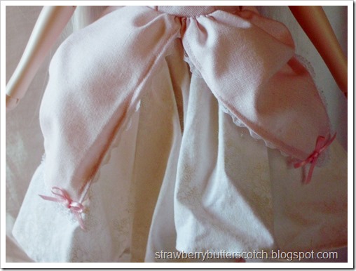 Pink Doll Dress Skirt Close Up 