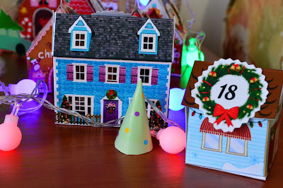 gingerbread house paper, gingerbread house, новогодние домики для календаря, календарь своими руками на новый год, адвент календарь, новогодний календарь