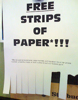 funny poster flyer free strips of paper