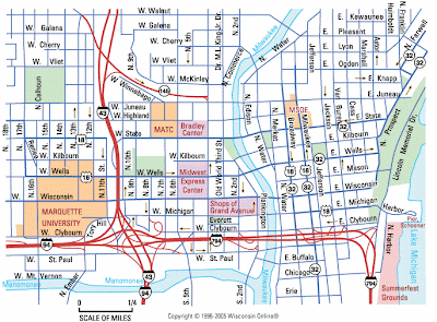 Milwaukee map