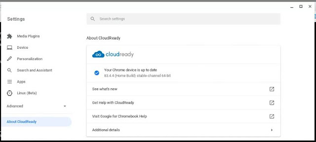 cloudready update status