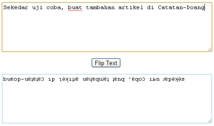 Teks Terbalik untuk Update Status 2