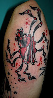 Arm Spider Tribal Tattoo Design 