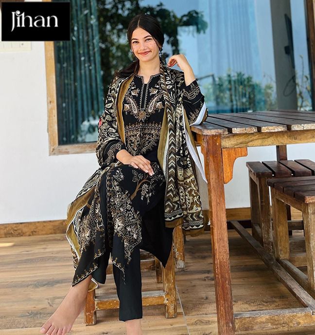 Dn 3227 Jihan Rayon Embroidered Pakistani Salwar Suits