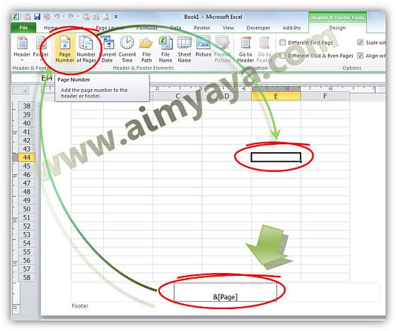 Pemberian nomor halaman pada dokumen microsoft excel  Cara Membuat Nomor Halaman Excel 2010