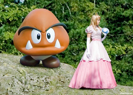 princess peach and daisy costume. princess peach and princess