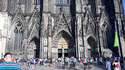 Pemandangan Cologne Cathedral di Jerman