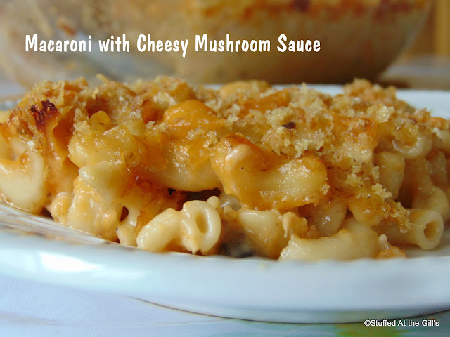  Macaroni with Cheesy Mushroom Sauce