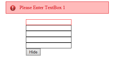 ASP.NET TextBox Validation Using JQuery