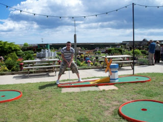 Crazy Golf at the Merrivale Model Village in Great Yarmouth, Norfolk