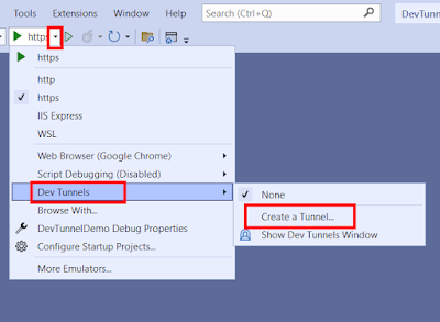 Debug Dot Net Core Project in Mobile Or Tablet using Dev Tunnels