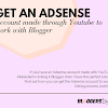 Get an Adsense account made through Youtube to work with Blogger