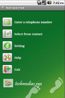 Download NoTrace Free App For Android apk