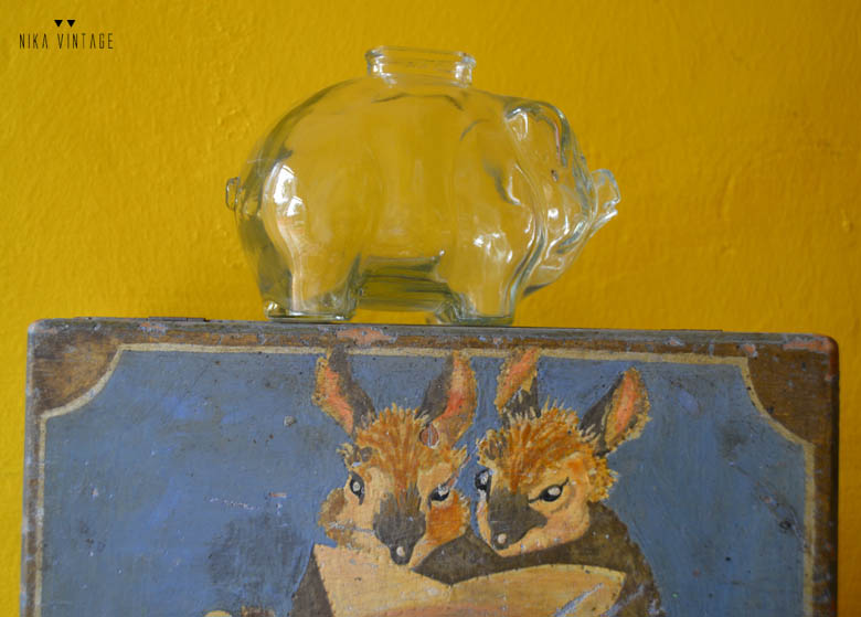 Como decorar con objetos vintage y antiguos de color amarillo