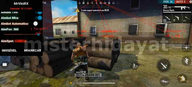 MrViniRx Free Fire Apk Mod Menu Anti Ban Versi Terbaru