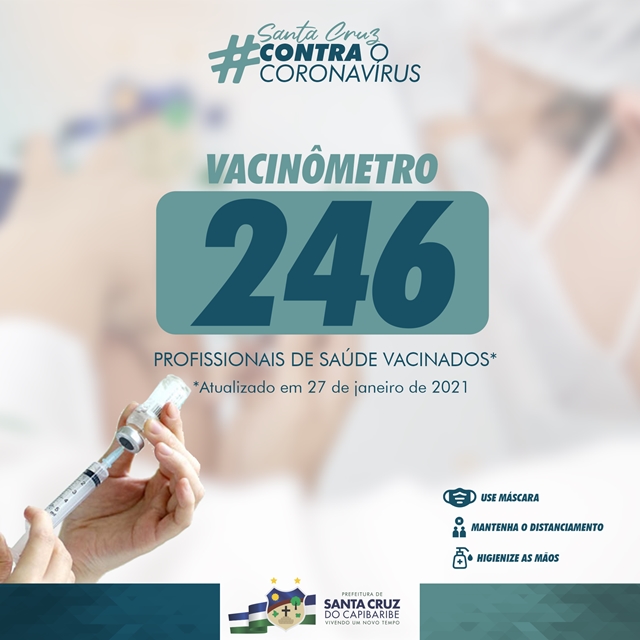 Secretaria de Saúde divulga lista de pessoas vacinadas em Santa Cruz do Capibaribe