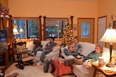 Christmas Eve afternoon with Deb and Matt