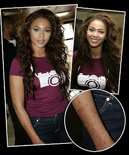 Beyonce Knowles tattoo