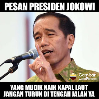 meme mudik lebaran