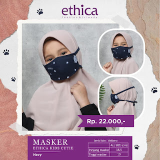 masker ethica kids cutie navy