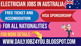 Electrician job in Australia (visa sponsorship available) job 2022