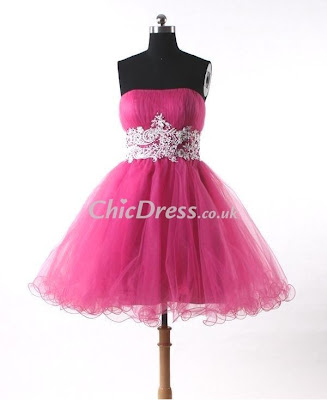 Strapless Tulle Short Dress