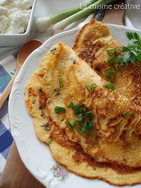 Omlet palačinke sa mladim sirom