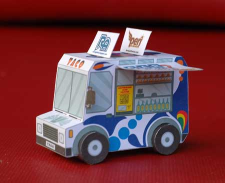 Car Town Papercraft Taco Truck Download HP Monster Truck Papercraft