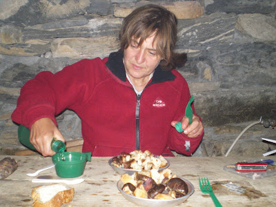 Christine à table