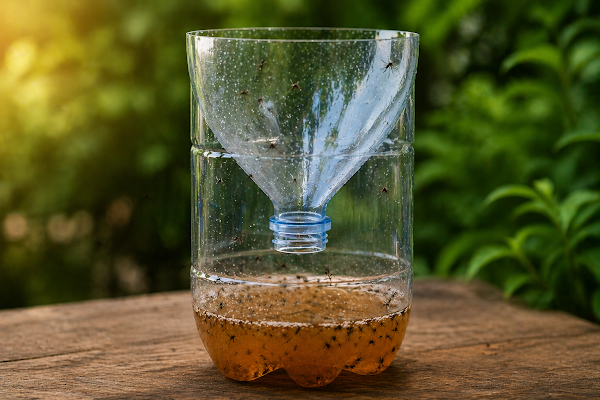 Πώς να φτιάξεις παγίδα για κουνούπια με μπουκάλι (που πραγματικά δουλεύει)