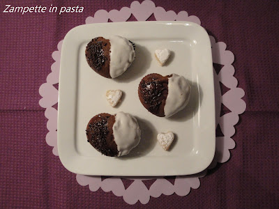 Muffin bicolore - Ricetta dolce per San Valentino